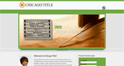 Desktop Screenshot of chicagotitlemontclair.com